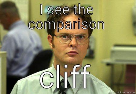 I SEE THE COMPARISON CLIFF Schrute