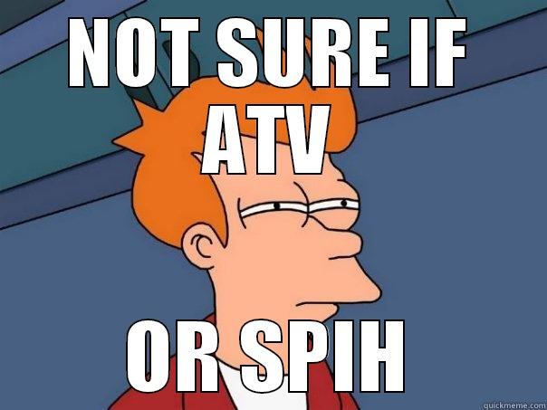 NOT SURE IF ATV OR SPIH Futurama Fry