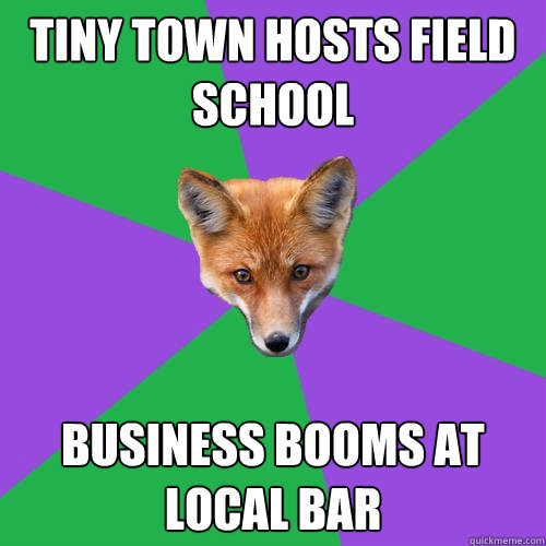 Tiny town hosts field school Business booms at local bar  Anthropology Major Fox