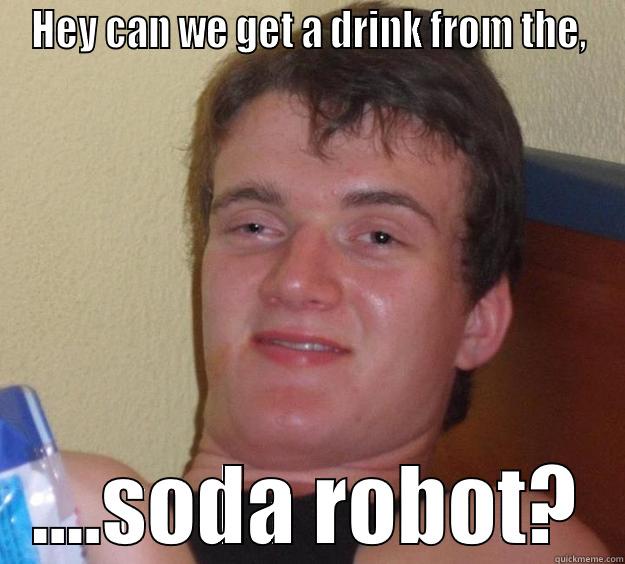 HEY CAN WE GET A DRINK FROM THE, ....SODA ROBOT? 10 Guy