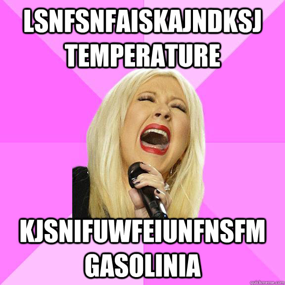 lsnfsnfaiskajndksj temperature kjsnifuwfeiunfnsfm gasolinia  Wrong Lyrics Christina