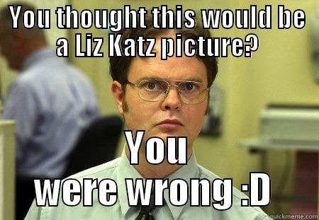 YOU THOUGHT THIS WOULD BE A LIZ KATZ PICTURE? YOU WERE WRONG :D  Schrute