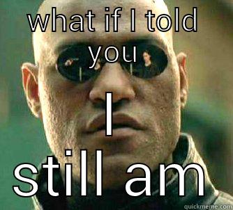 WHAT IF I TOLD YOU I STILL AM Matrix Morpheus