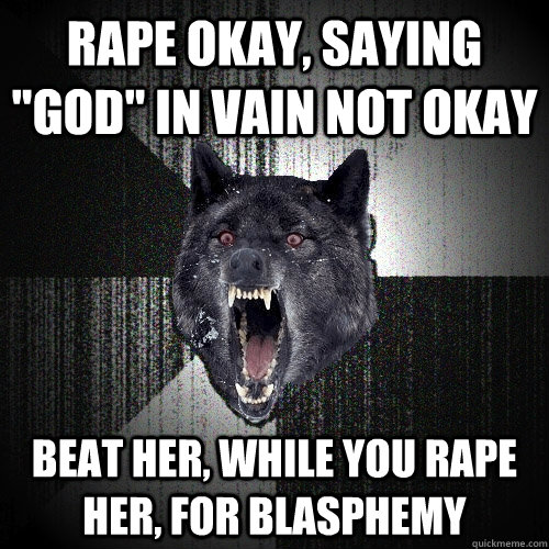 Rape Okay, Saying 