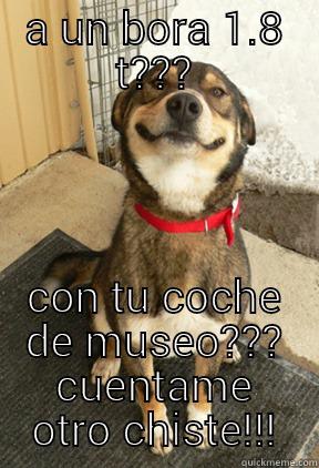 juajuajua jjaauauaua - A UN BORA 1.8 T??? CON TU COCHE DE MUSEO??? CUENTAME OTRO CHISTE!!! Good Dog Greg