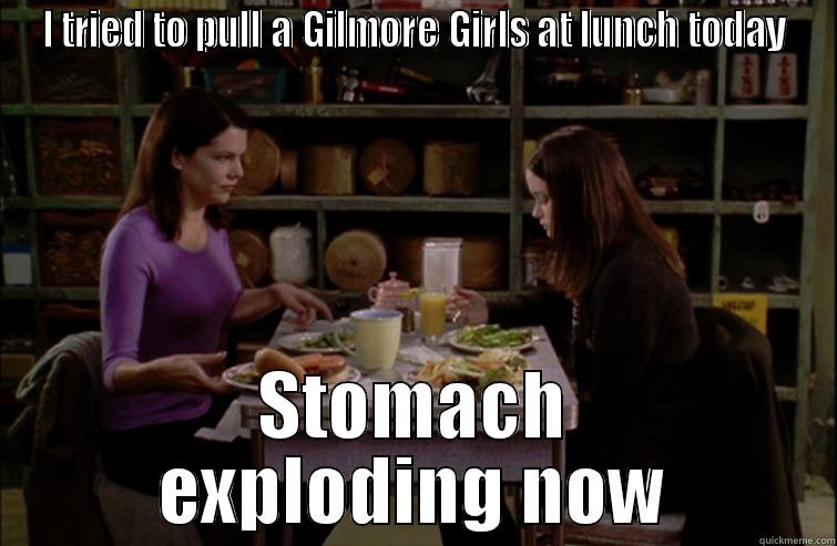 Gilmore Girls - I TRIED TO PULL A GILMORE GIRLS AT LUNCH TODAY STOMACH EXPLODING NOW Misc