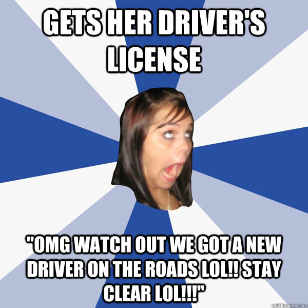 Gets her driver's license 