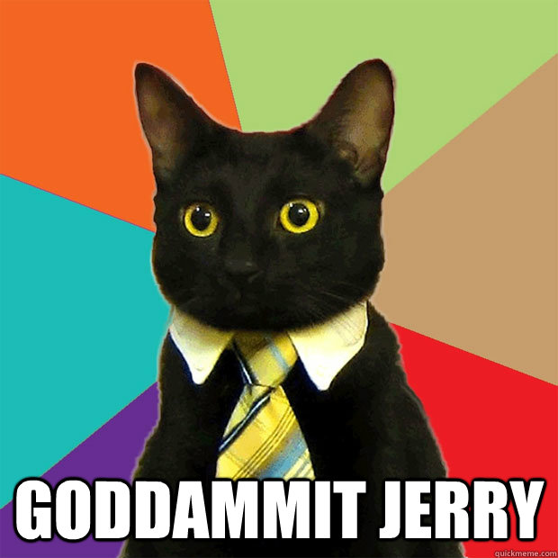   Goddammit Jerry  Business Cat