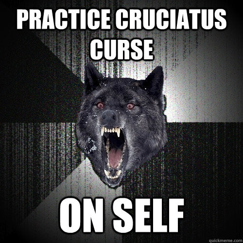 Practice Cruciatus Curse On Self  Insanity Wolf