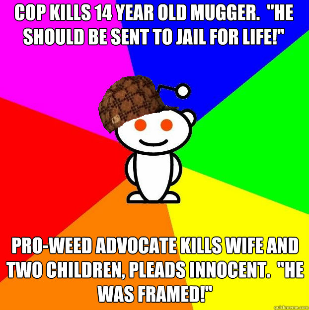 COP KILLS 14 YEAR OLD MUGGER.  