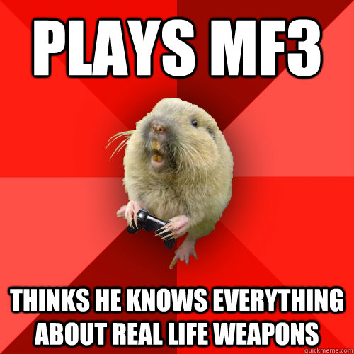 Plays MF3 Thinks he knows everything about real life weapons  Gaming Gopher