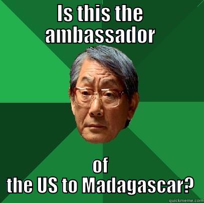 IS THIS THE AMBASSADOR OF THE US TO MADAGASCAR? High Expectations Asian Father