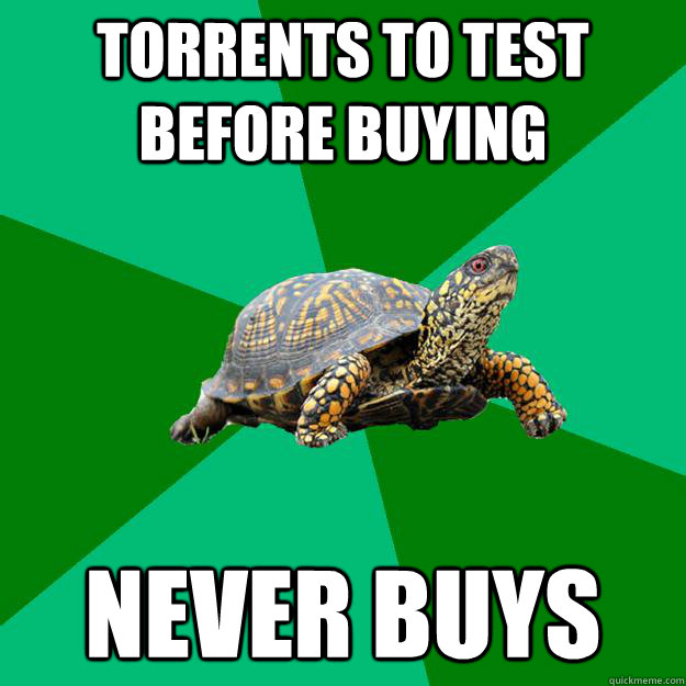 torrents to test before buying never buys  Torrenting Turtle