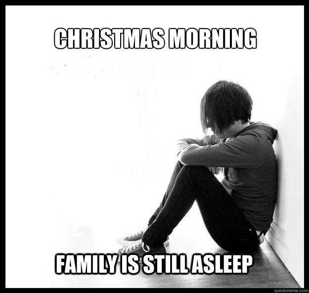Christmas Morning Family is still asleep  