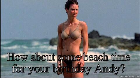  HOW ABOUT SOME BEACH TIME FOR YOUR BIRTHDAY ANDY? Misc