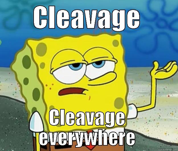 CLEAVAGE CLEAVAGE EVERYWHERE Tough Spongebob