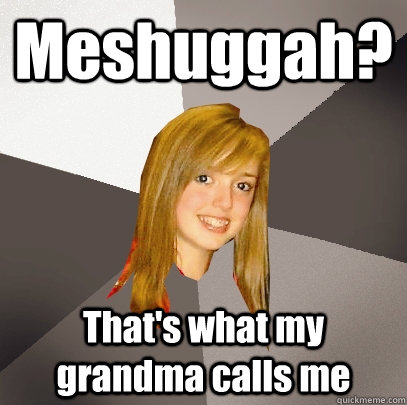 Meshuggah? That's what my grandma calls me  Musically Oblivious 8th Grader