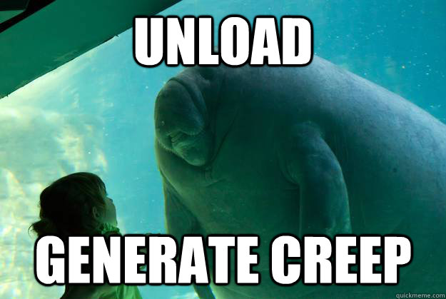 unload generate creep  Overlord Manatee