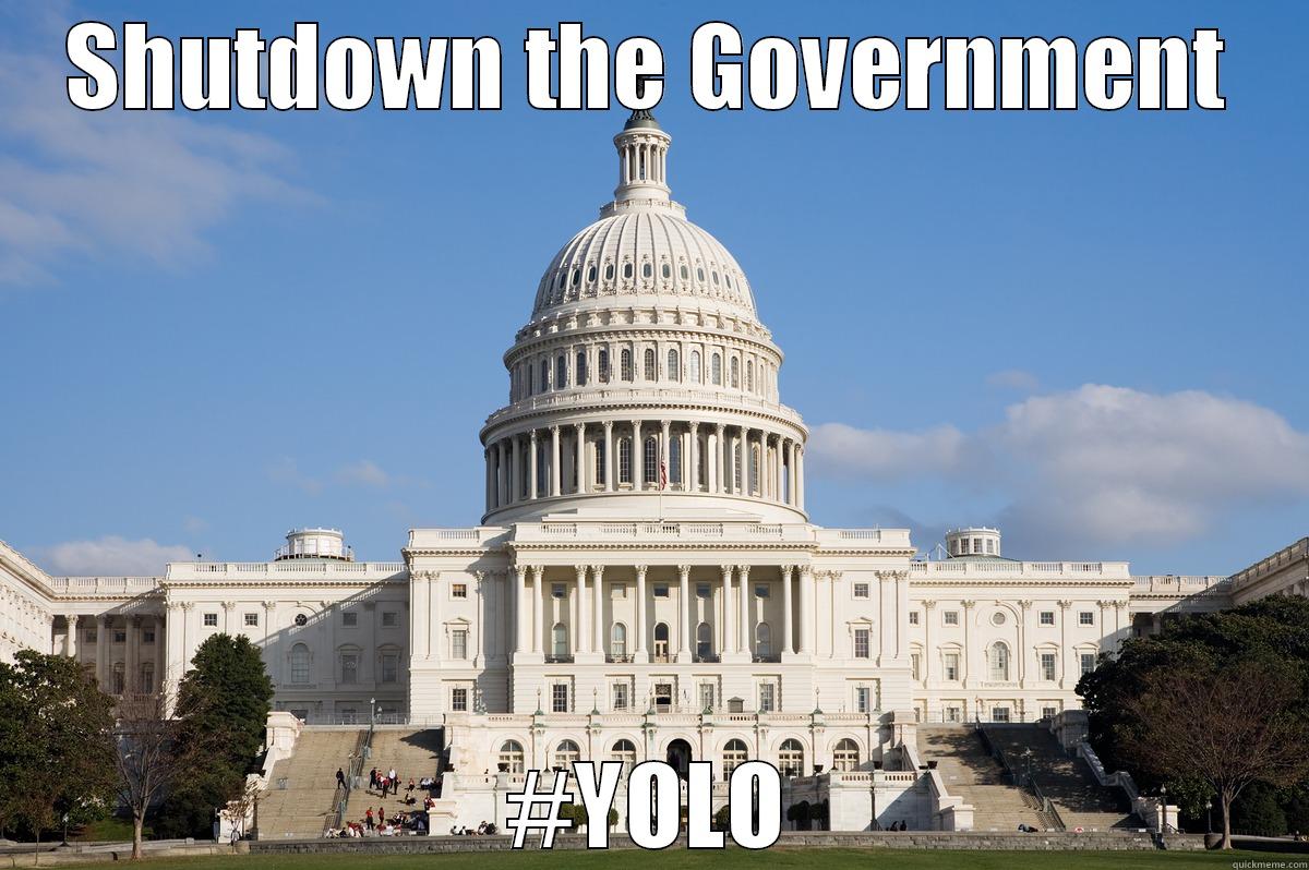 SHUTDOWN THE GOVERNMENT #YOLO Misc