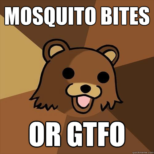 Mosquito bites or gtfo  Pedobear