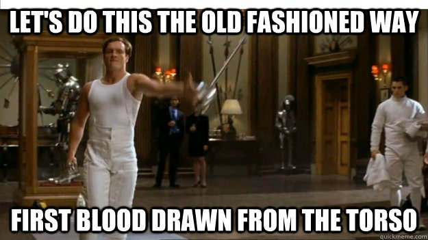 let's do this the old fashioned way first blood drawn from the torso - let's do this the old fashioned way first blood drawn from the torso  Misc