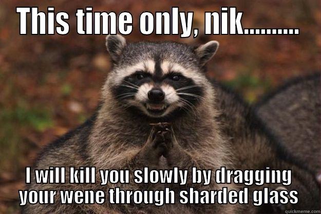 raccon and ink - THIS TIME ONLY, NIK.......... I WILL KILL YOU SLOWLY BY DRAGGING YOUR WENE THROUGH SHARDED GLASS Evil Plotting Raccoon