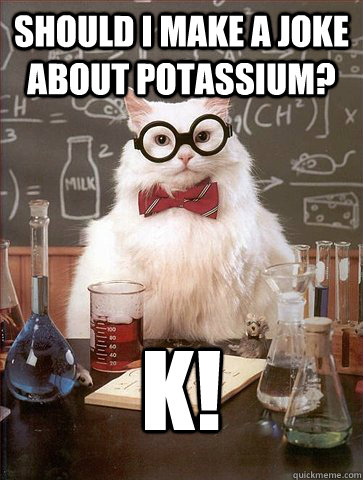 Should I make a joke about potassium? K! - Should I make a joke about potassium? K!  Science Cat