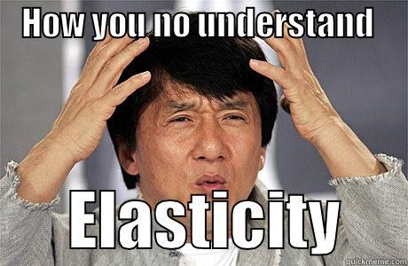    HOW YOU NO UNDERSTAND            ELASTICITY     EPIC JACKIE CHAN