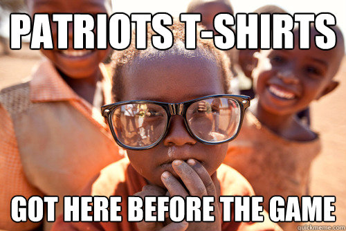 Patriots t-shirts Got here before the game - Patriots t-shirts Got here before the game  Hipster african kid