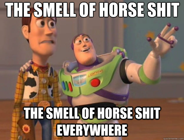 The smell of horse shit The smell of horse shit everywhere - The smell of horse shit The smell of horse shit everywhere  Toy Story