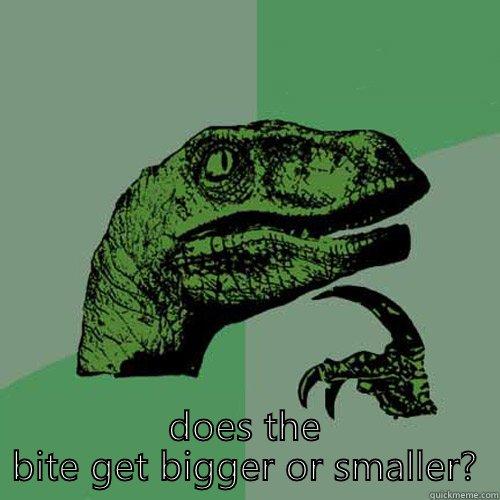 If a mosquito bites a mosquito bite. -  DOES THE BITE GET BIGGER OR SMALLER? Philosoraptor