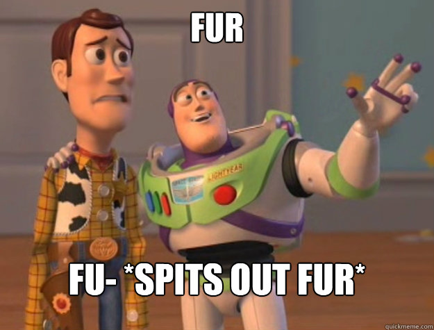 Fur Fu- *spits out fur*   Buzz Lightyear