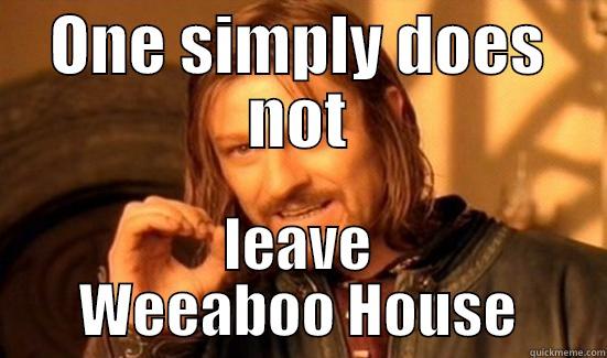 ONE SIMPLY DOES NOT LEAVE WEEABOO HOUSE Boromir