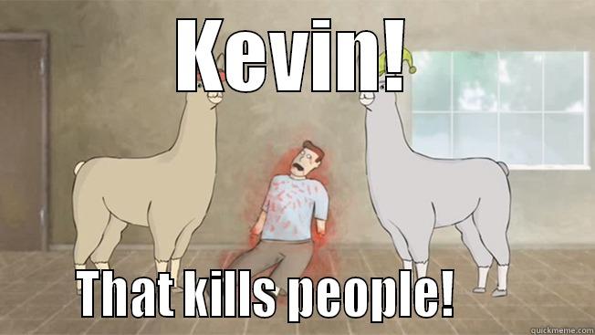 KEVIN!      THAT KILLS PEOPLE!            Misc