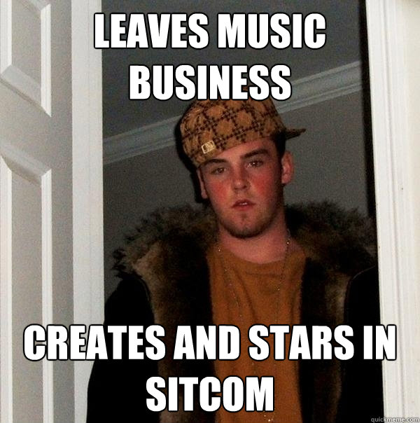 Leaves music business Creates and stars in sitcom  Scumbag Steve