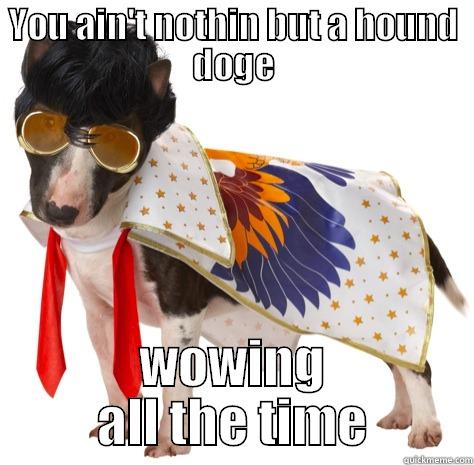 YOU AIN'T NOTHIN BUT A HOUND DOGE WOWING ALL THE TIME Misc