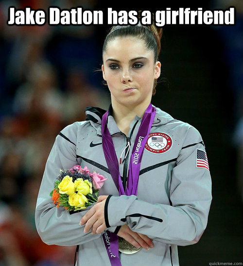 Jake Datlon has a girlfriend   McKayla Not Impressed