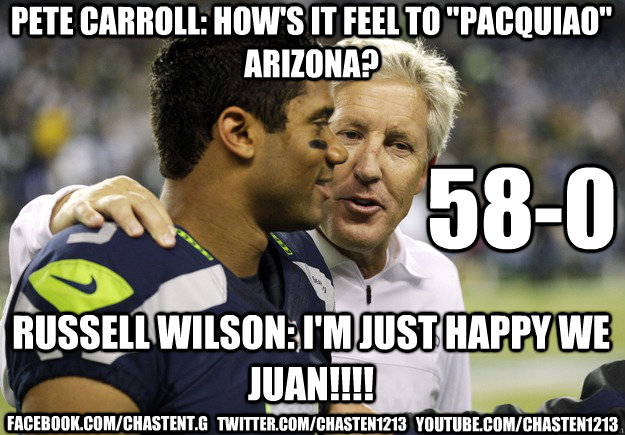 PETE CARROLL: HOW'S IT FEEL TO 