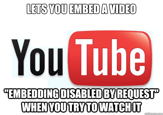 lets you embed a video 