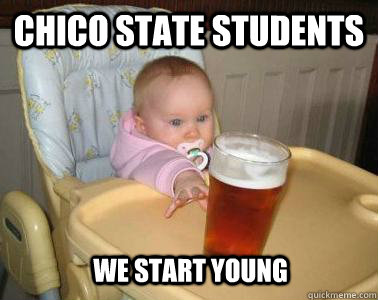 chico state students we start young  Alcoholism