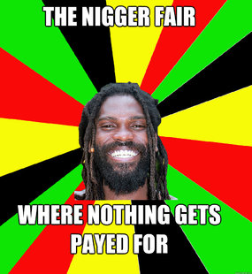 The Nigger Fair Where Nothing Gets Payed for  Jamaican Man