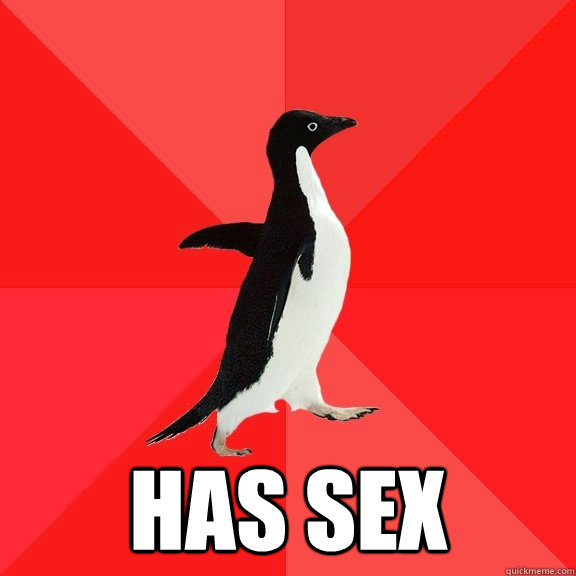  Has sex  Socially Awesome Penguin