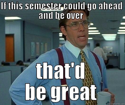 IF THIS SEMESTER COULD GO AHEAD AND BE OVER  THAT'D BE GREAT Office Space Lumbergh