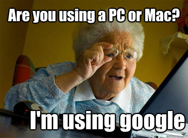 Are you using a PC or Mac? I'm using google  