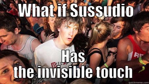       WHAT IF SUSSUDIO      HAS THE INVISIBLE TOUCH Sudden Clarity Clarence