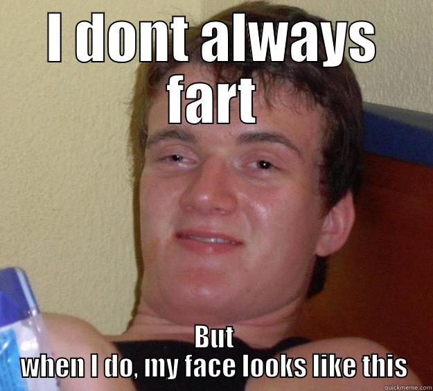 I DONT ALWAYS FART BUT WHEN I DO, MY FACE LOOKS LIKE THIS 10 Guy