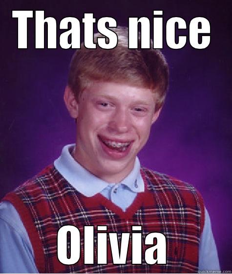 Thats nice liv - THATS NICE OLIVIA Bad Luck Brian