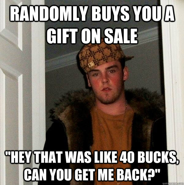 randomly buys you a gift on sale 