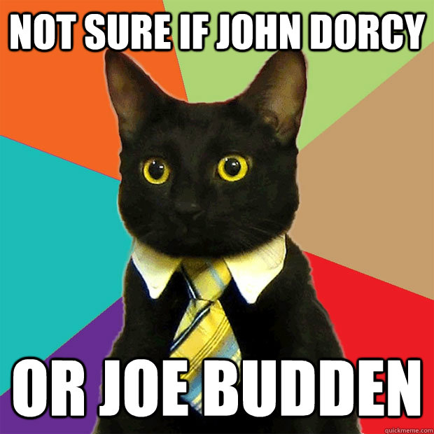 NOT SURE IF john dorcy or joe budden  Business Cat