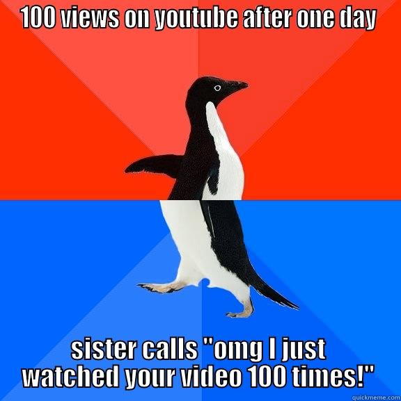 Thought my friends finally watched a video I made  - 100 VIEWS ON YOUTUBE AFTER ONE DAY SISTER CALLS 